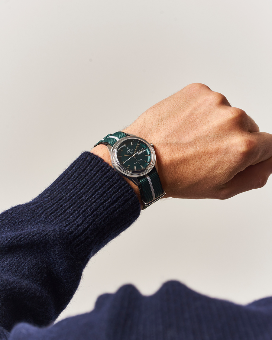 Herr | Timex Marlin Jet 3-Hand Quartz 39mm Green Dial | Timex | Marlin Jet 3-Hand Quartz 39mm Green Dial