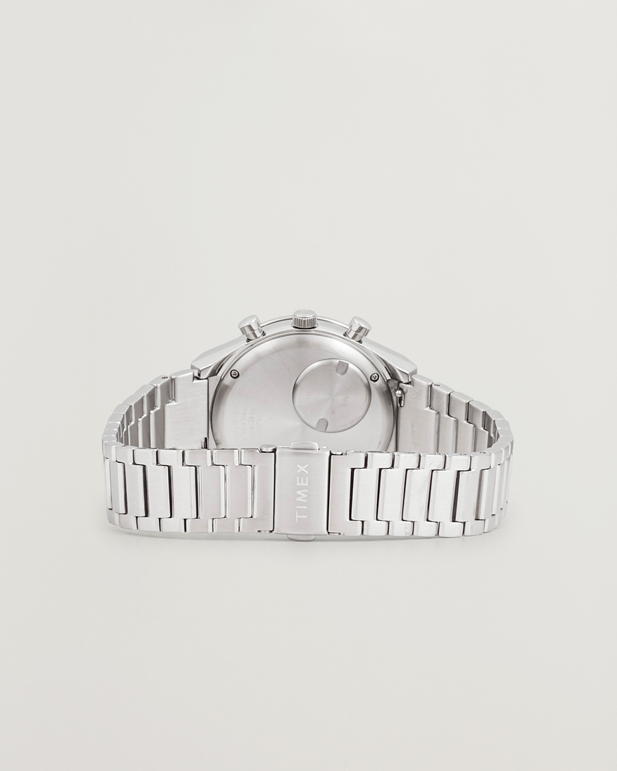 Herr | Timex Q Chronograph Tonal Sub Dials 40mm White Dial | Timex | Q Chronograph Tonal Sub Dials 40mm White Dial