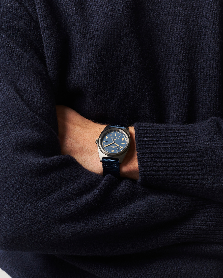 Herr | Timex Expedition Capstone rPET Strap 39mm Blue Dial | Timex | Expedition Capstone rPET Strap 39mm Blue Dial