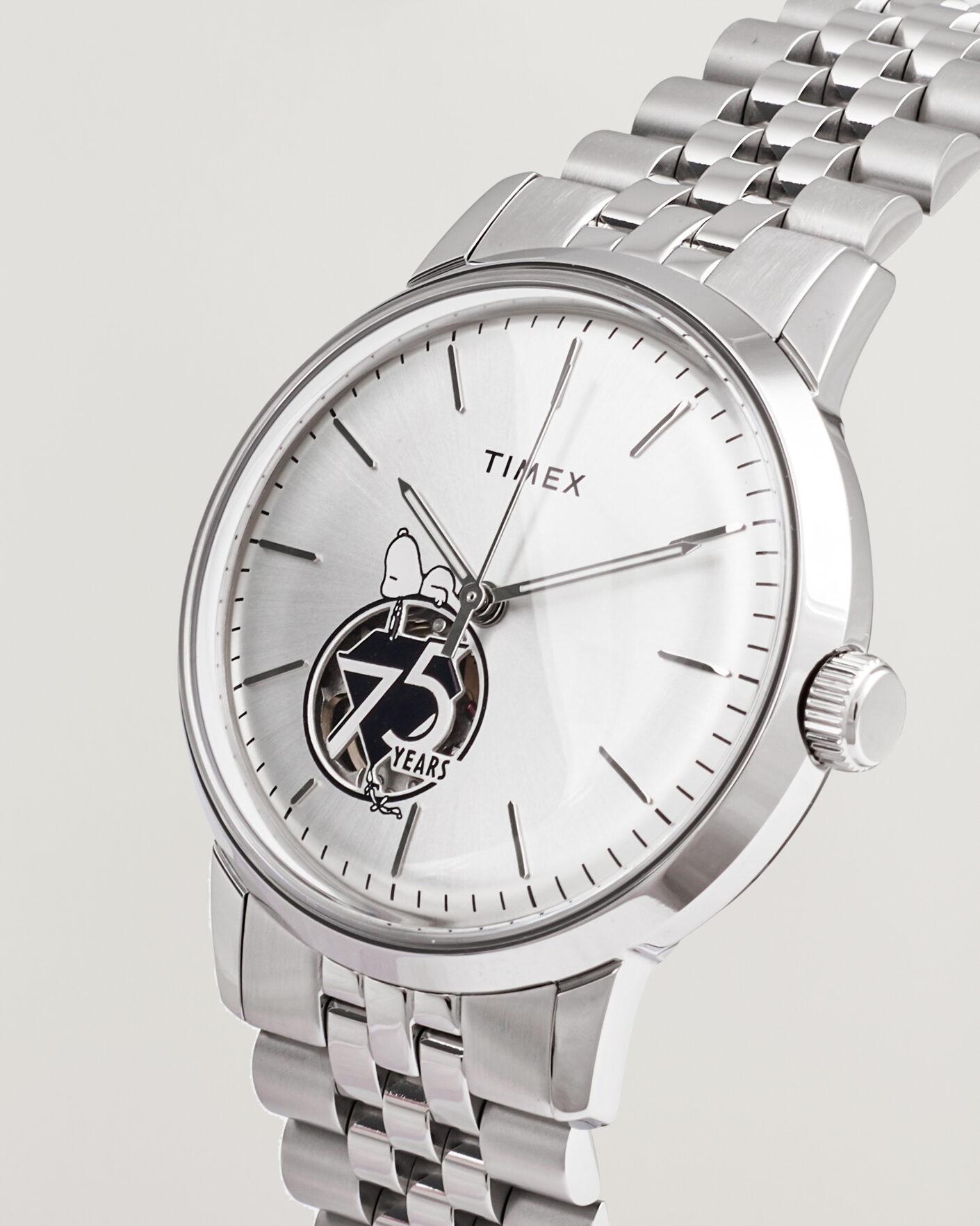 Herr | Timex Timex X Peanuts Snoopy Marlin Automatic 40mm Silver | Timex | X Peanuts Snoopy Marlin Automatic 40mm Silver