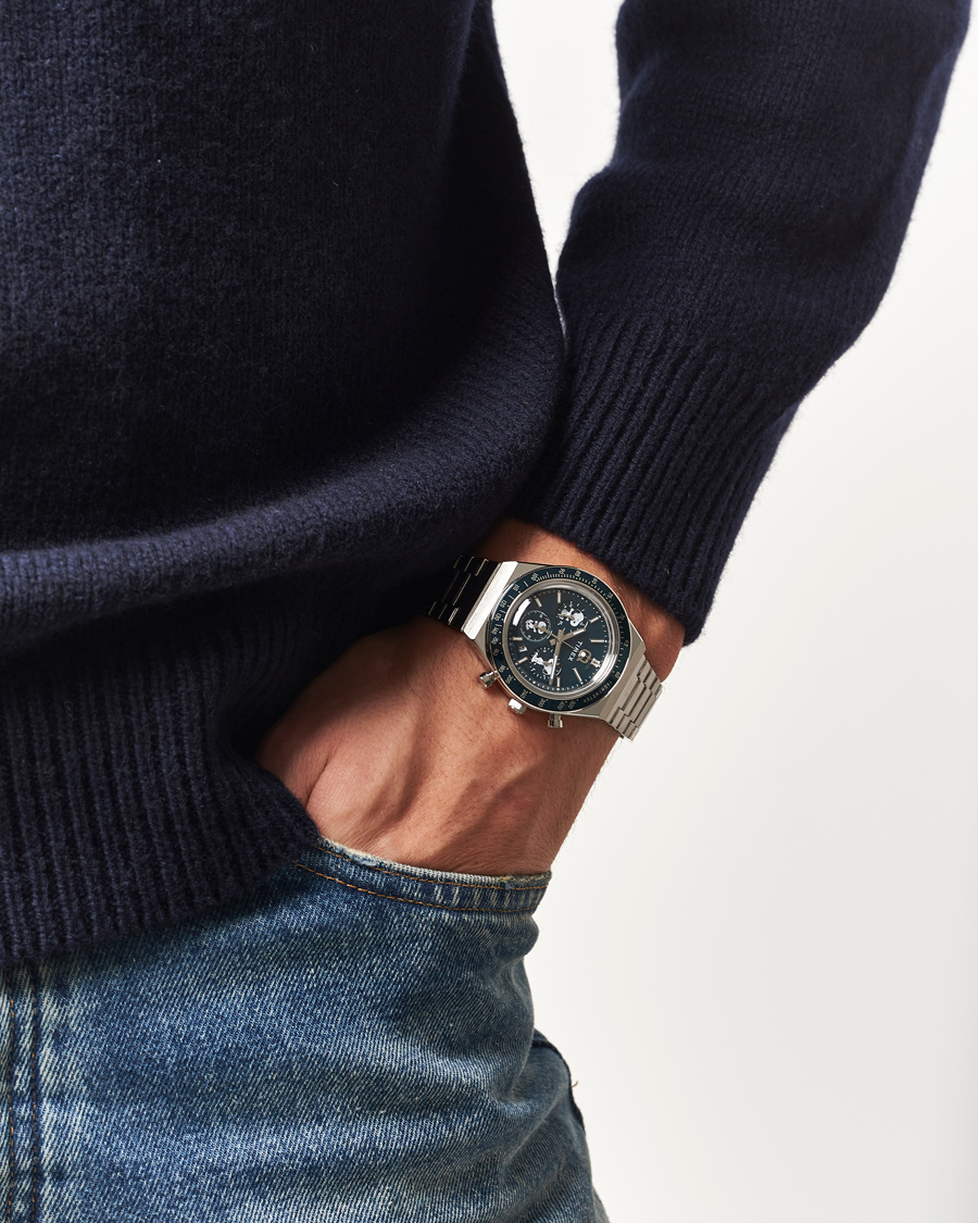 Herr | Timex Timex X Peanuts Q Chronograph Snoopy 40mm Blue Dial | Timex | X Peanuts Q Chronograph Snoopy 40mm Blue Dial