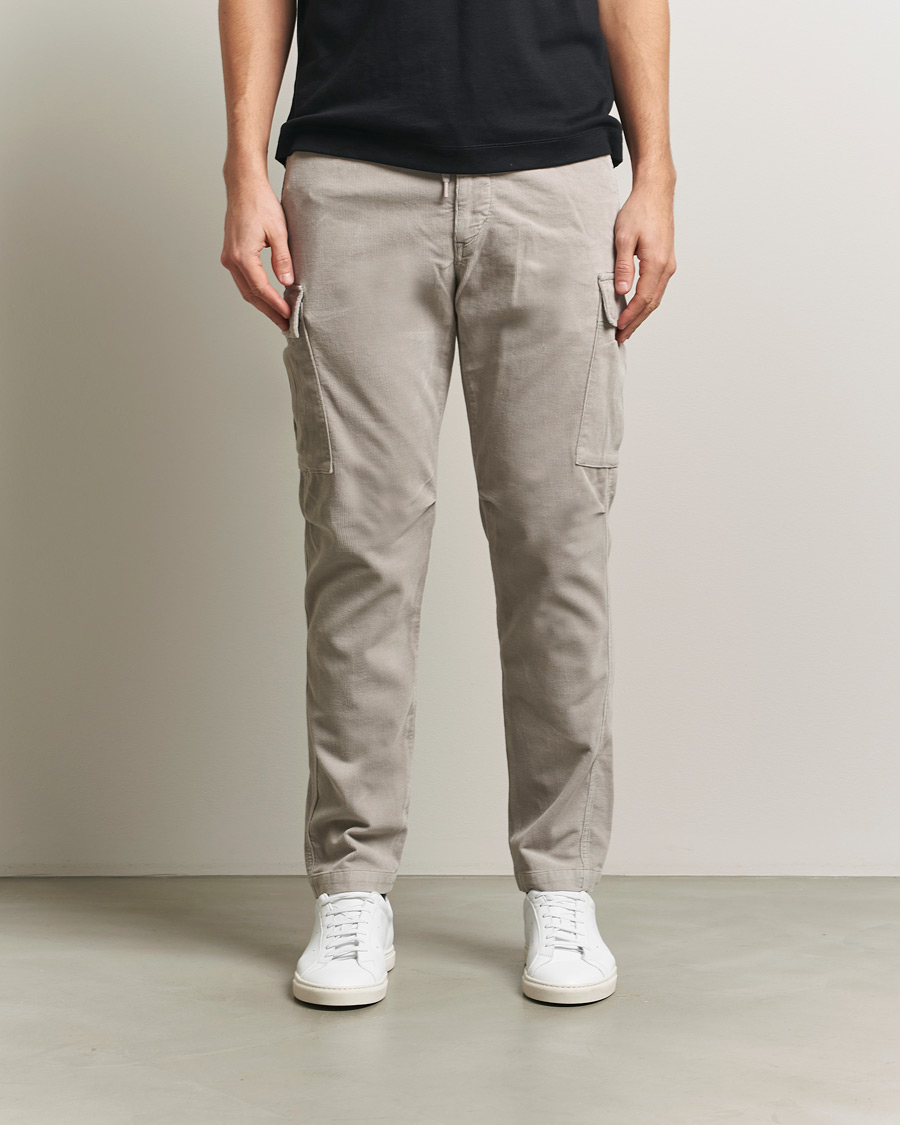 Herr | Byxor | Polo Ralph Lauren | Corduroy Cargo Pants Grey Dawn