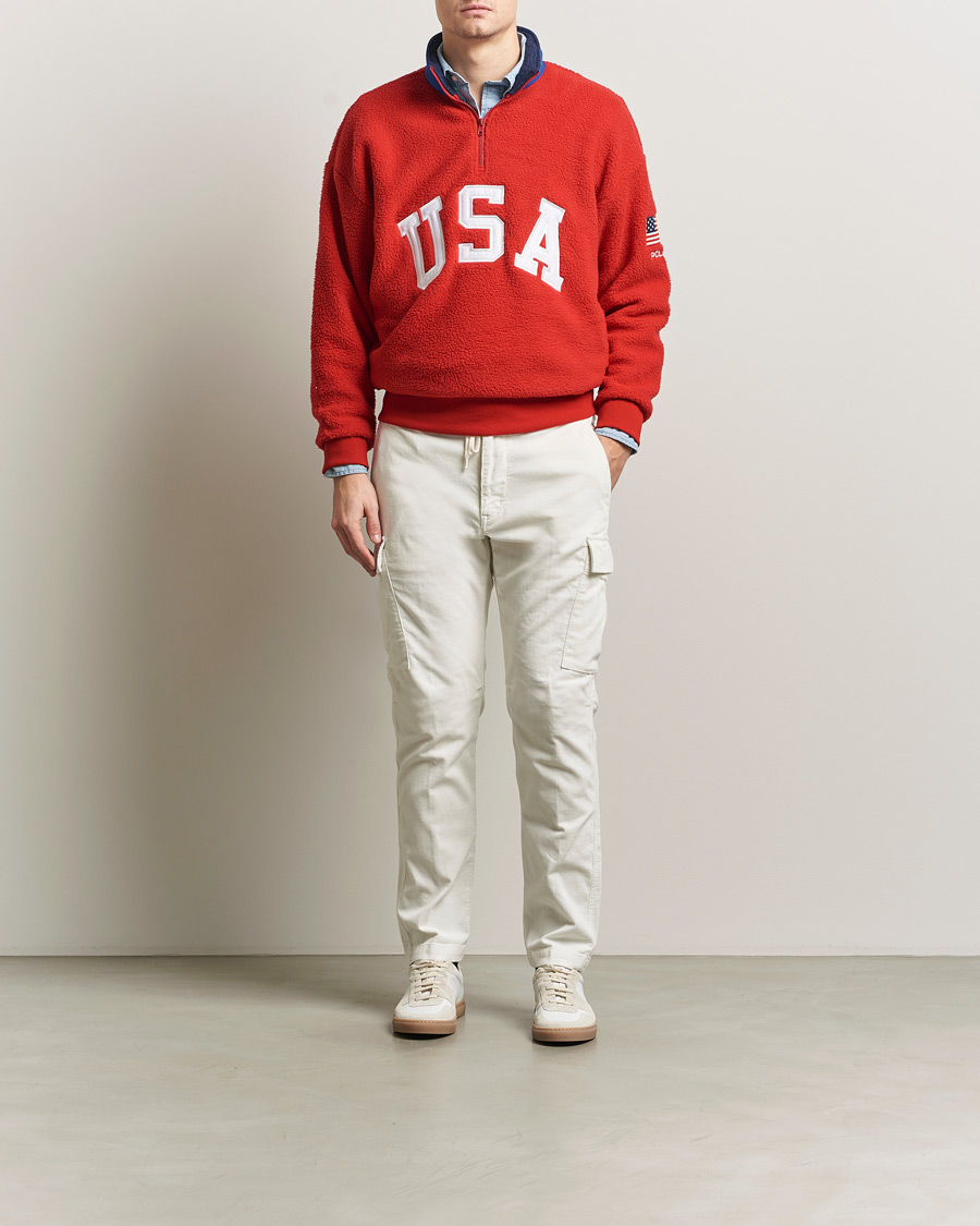 Herr | Byxor | Polo Ralph Lauren | Corduroy Cargo Pants Antique Cream