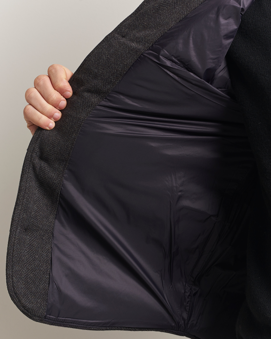 Herr | Västar | Polo Ralph Lauren | Knitted Herringbone Vest Dark Charcoal Heather