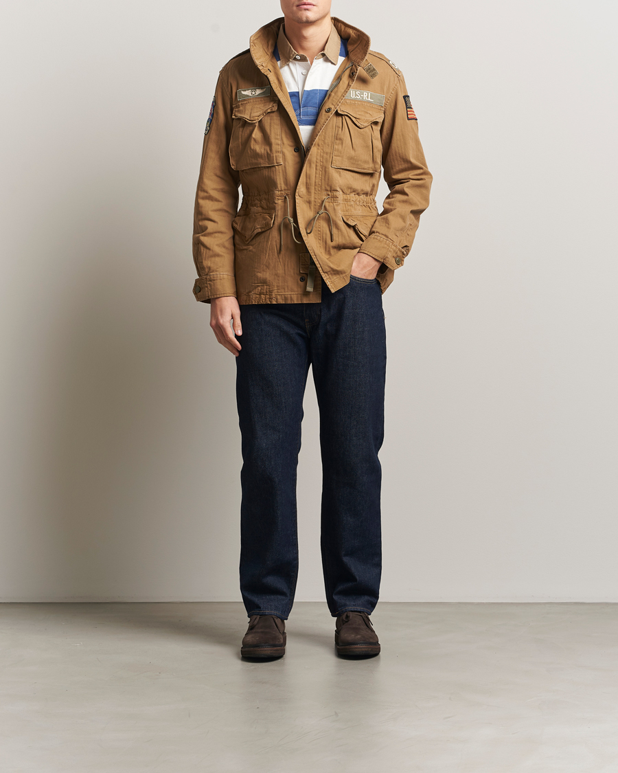 Herr | Jackor | Polo Ralph Lauren | Herringbone Field Patch Jacket Sandsurf