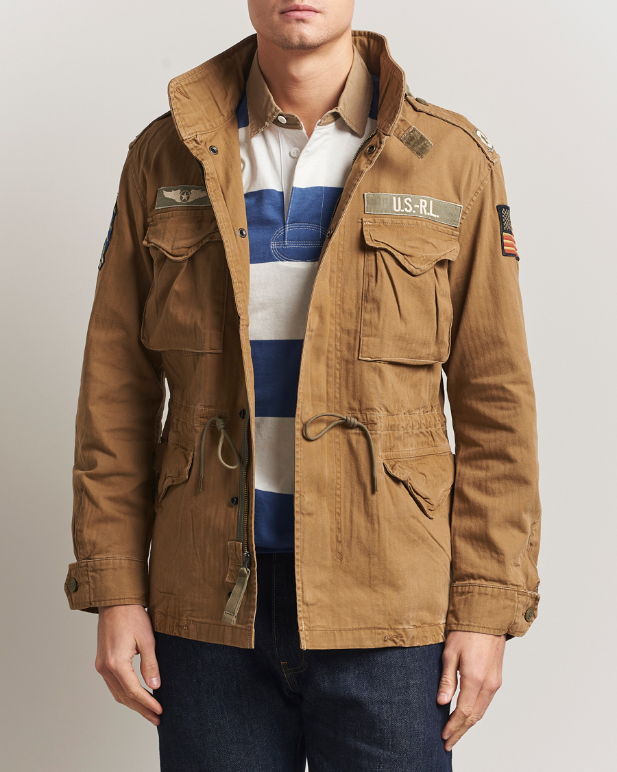 Herr | Jackor | Polo Ralph Lauren | Herringbone Field Patch Jacket Sandsurf