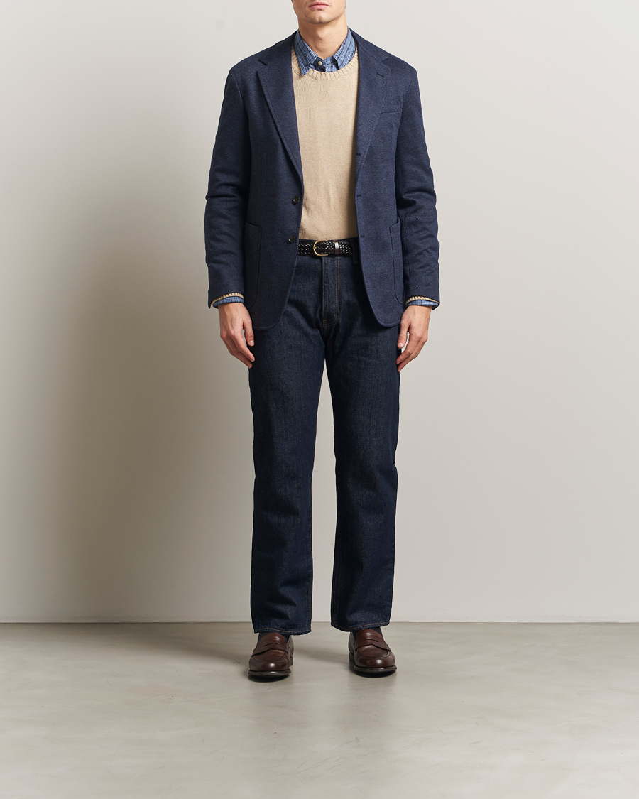 Herr | Kavajer | Polo Ralph Lauren | Herringbone Single Breasted Sportcoat Navy Multi