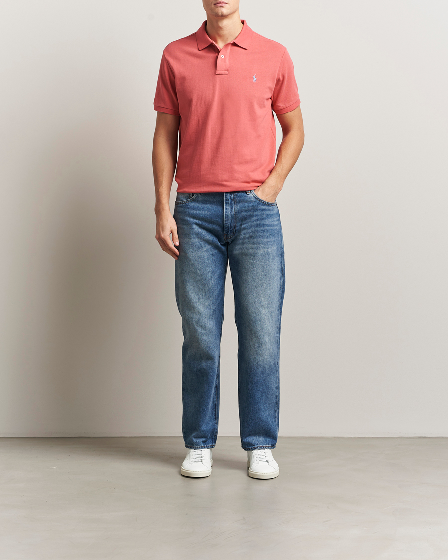 Herr | Pikéer | Polo Ralph Lauren | Custom Slim Fit Polo Red Sky
