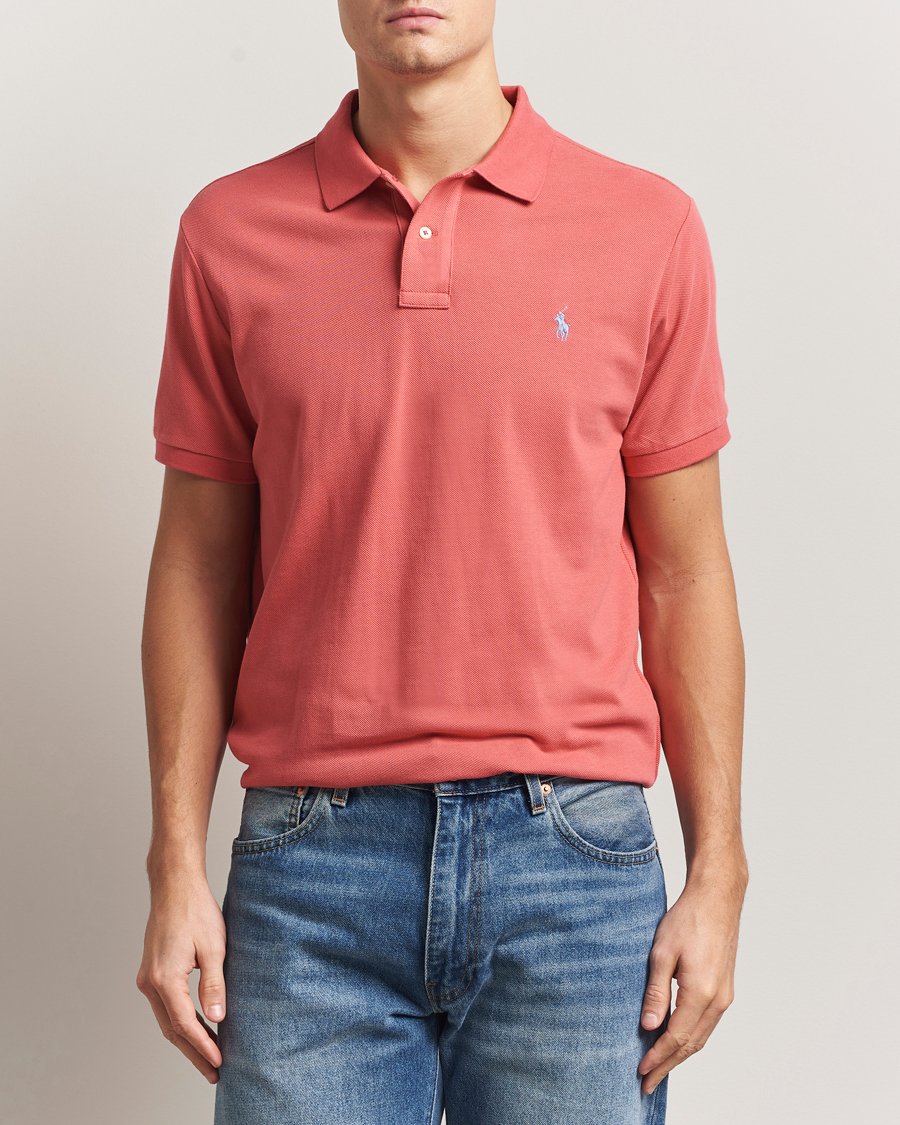 Herr | Pikéer | Polo Ralph Lauren | Custom Slim Fit Polo Red Sky