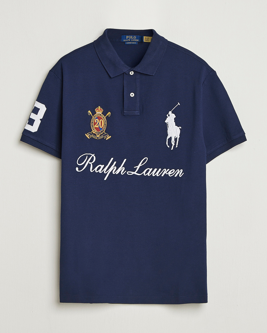 Herr | Pikéer | Polo Ralph Lauren | Custom Slim Fit Big Pony Polo Cruise Navy