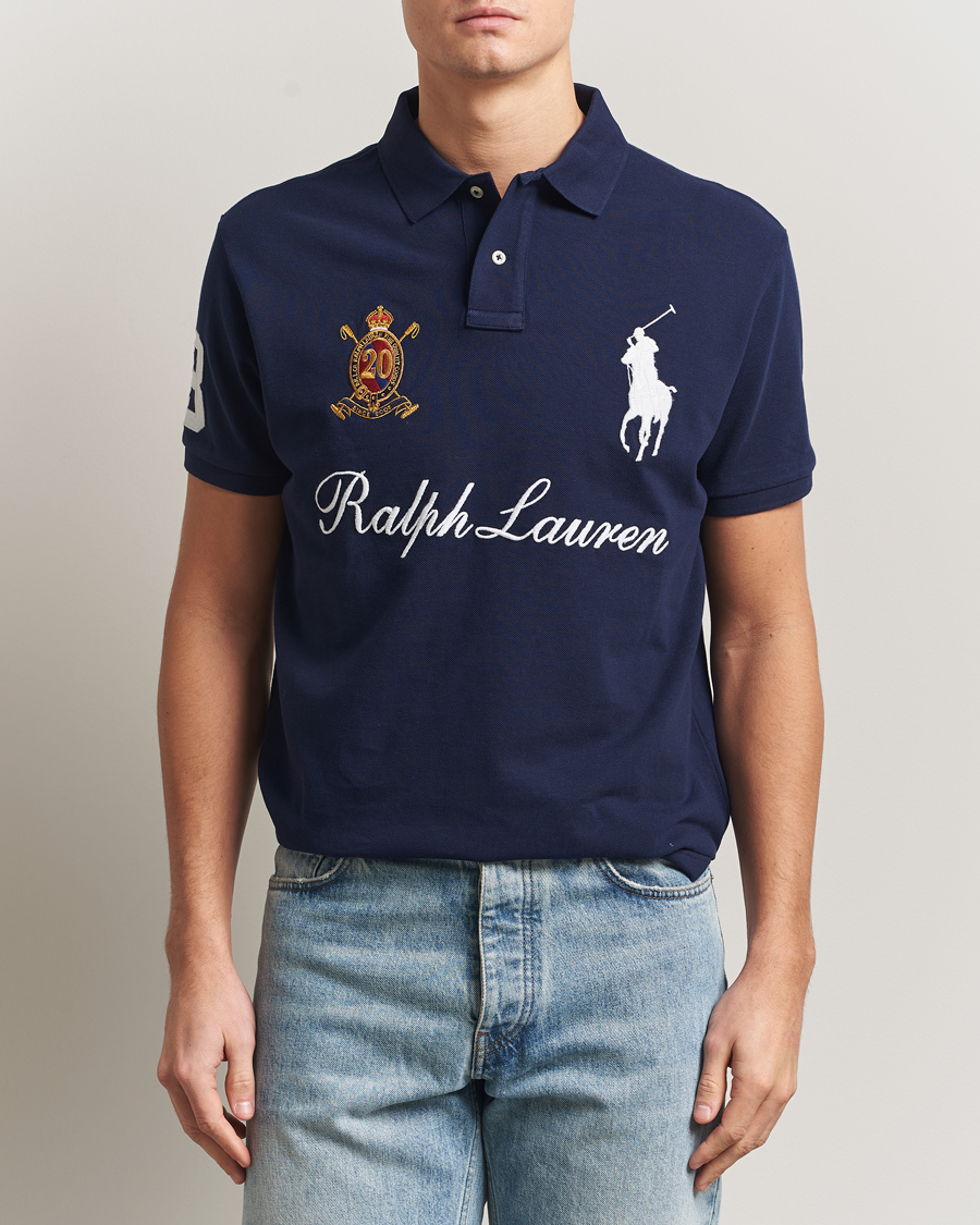 Herr | Pikéer | Polo Ralph Lauren | Custom Slim Fit Big Pony Polo Cruise Navy