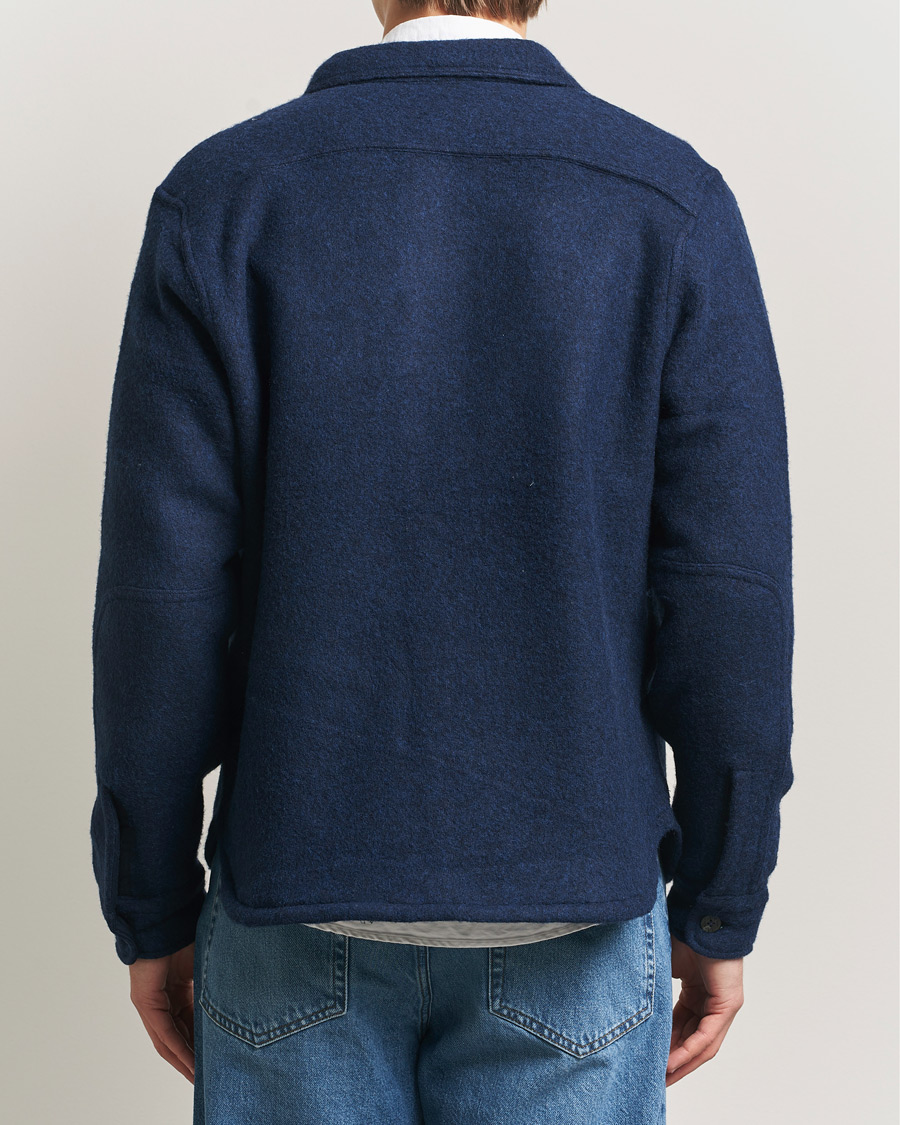 Herr | Skjortor | Polo Ralph Lauren | Felted Wool Pocket Shirt RL Navy
