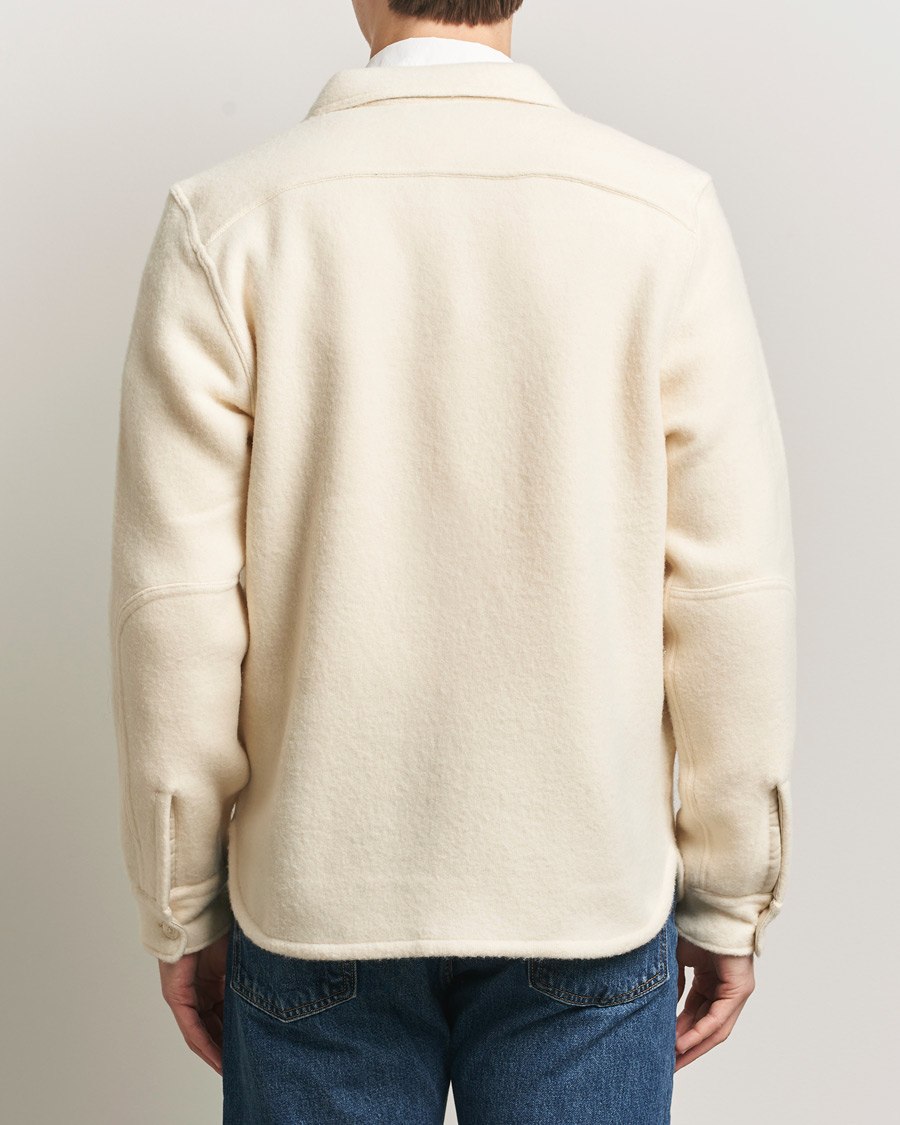 Herr | Skjortor | Polo Ralph Lauren | Felted Wool Pocket Shirt Andover Cream