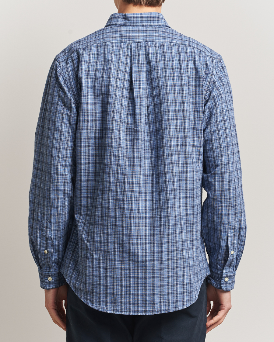 Herr | Skjortor | Polo Ralph Lauren | Custom Fit Checked Shirt Blue Heather Multi