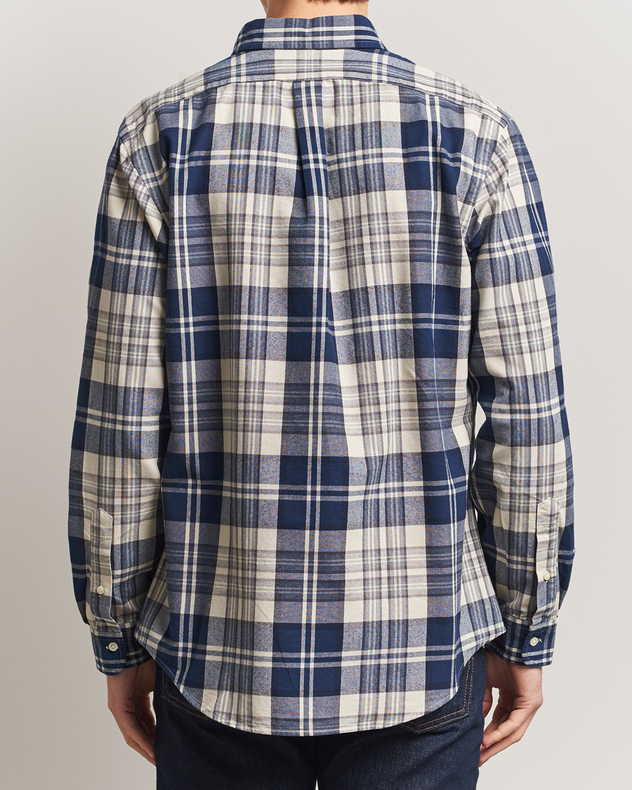 Herr | Skjortor | Polo Ralph Lauren | Custom Fit Checked Shirt White/Navy Multi