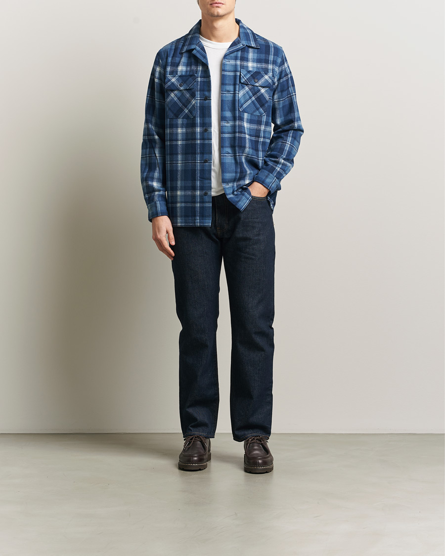 Herr | Skjortor | Polo Ralph Lauren | Plainweave Wool Pocket Shirt Blue Heather Multi