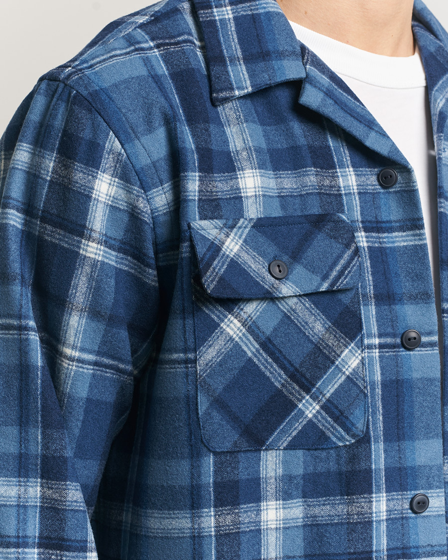 Herr | Skjortor | Polo Ralph Lauren | Plainweave Wool Pocket Shirt Blue Heather Multi