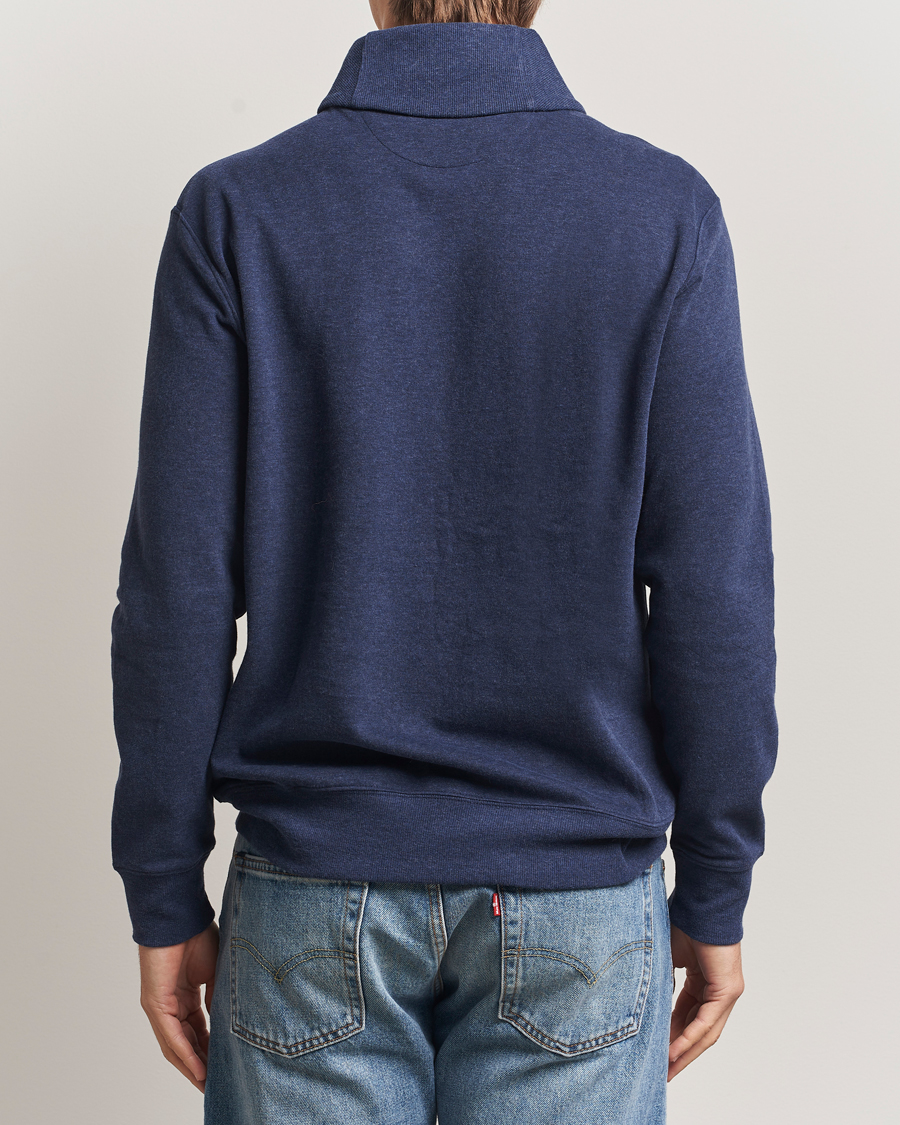 Herr | Tröjor | Polo Ralph Lauren | Double Knitted Shawl Collar Sweater Navy Heather