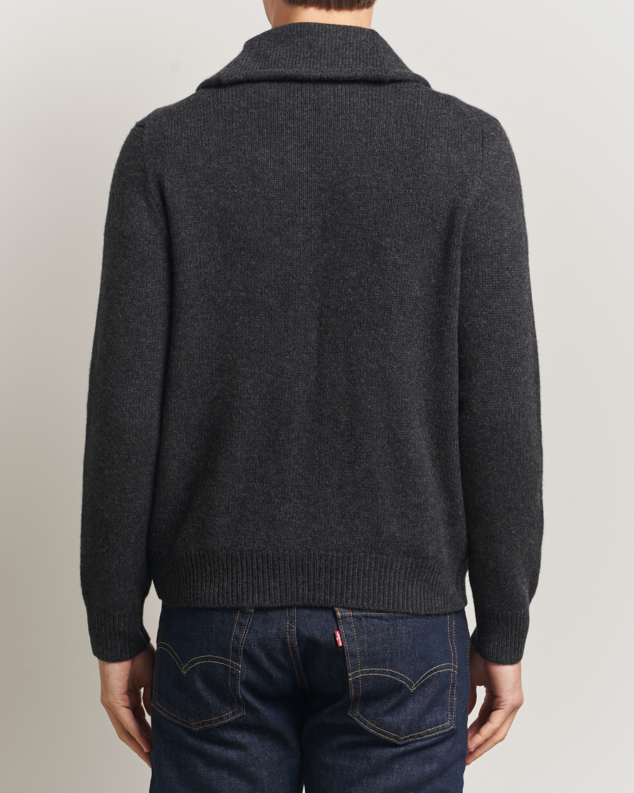 Herr | Tröjor | Polo Ralph Lauren | Wool/Cashmere Shawl Collar Cardigan Granite Heather