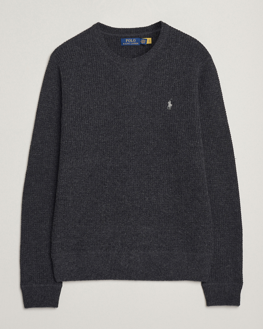 Herr | Tröjor | Polo Ralph Lauren | Cotton/Wool Pullover Dark Granite Heather