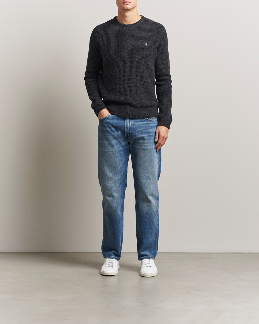 Herr | Tröjor | Polo Ralph Lauren | Cotton/Wool Pullover Dark Granite Heather