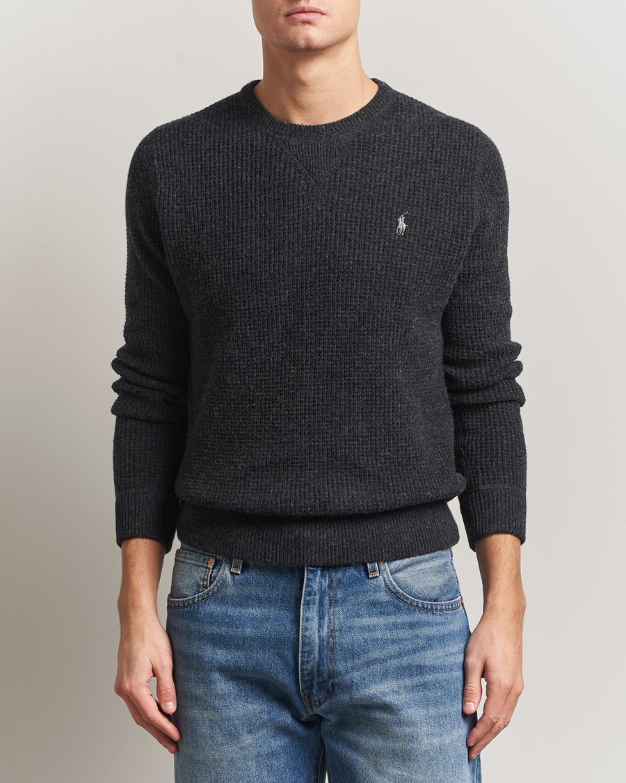 Herr | Tröjor | Polo Ralph Lauren | Cotton/Wool Pullover Dark Granite Heather