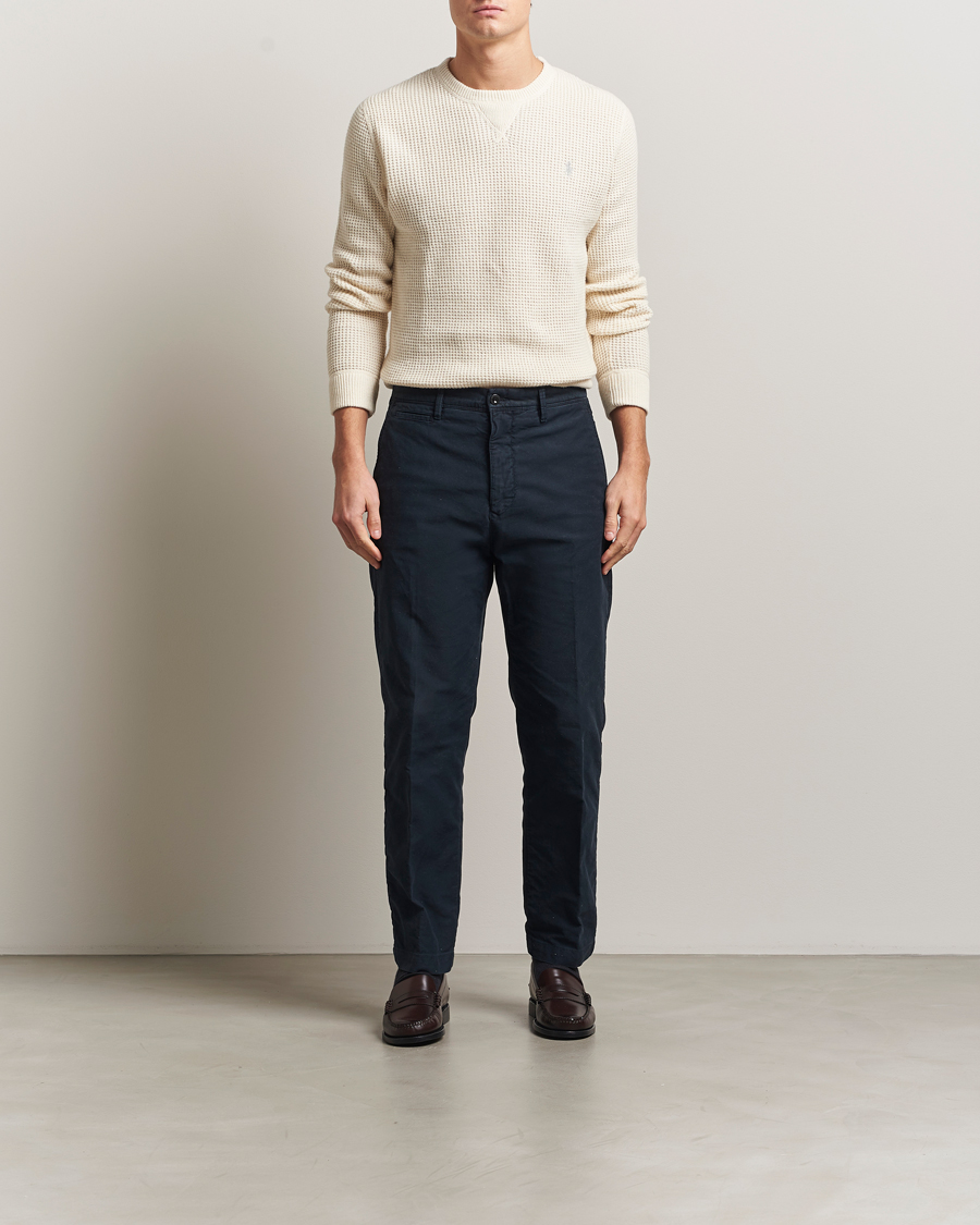 Herr | Tröjor | Polo Ralph Lauren | Cotton/Wool Pullover Andover Cream