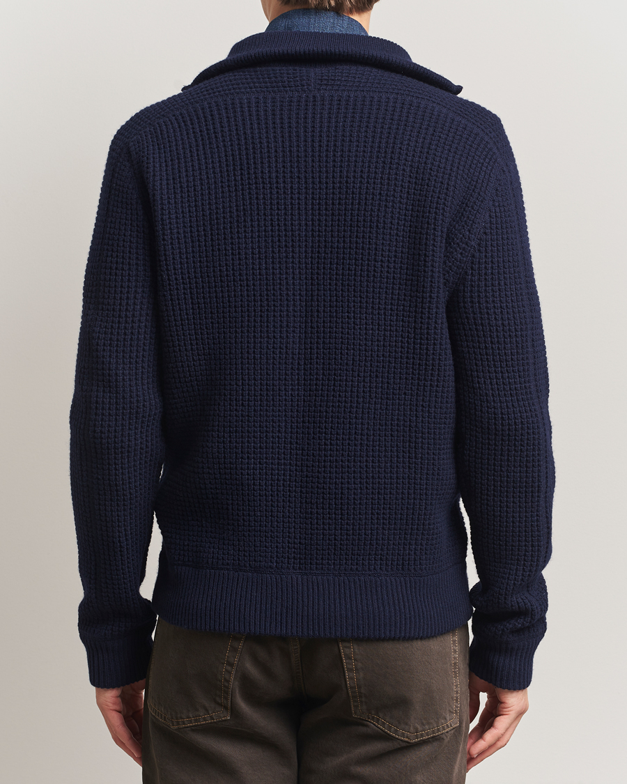 Herr | Tröjor | Polo Ralph Lauren | Cotton/Wool Full Zip Hunter Navy