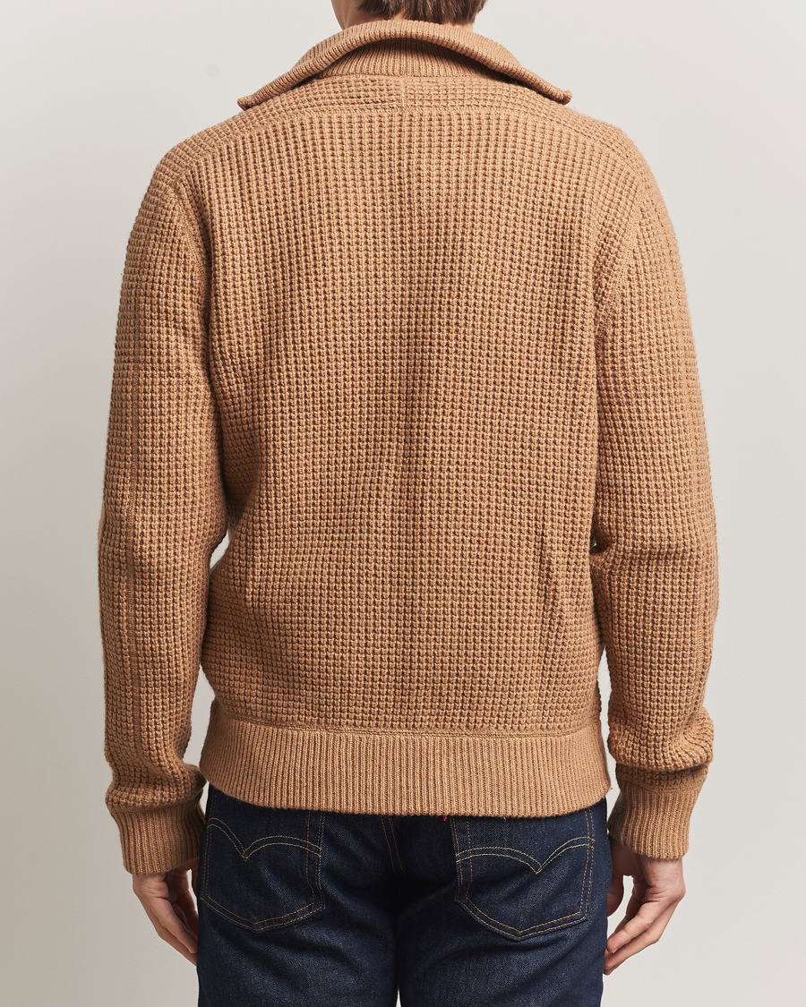 Herr | Tröjor | Polo Ralph Lauren | Cotton/Wool Full Zip Brown Sugar Melange