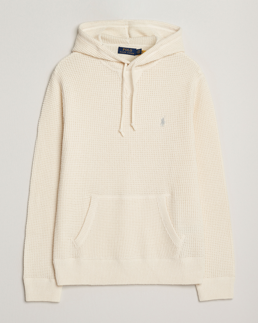 Herr | Tröjor | Polo Ralph Lauren | Cotton/Wool Hoodie Andover Cream