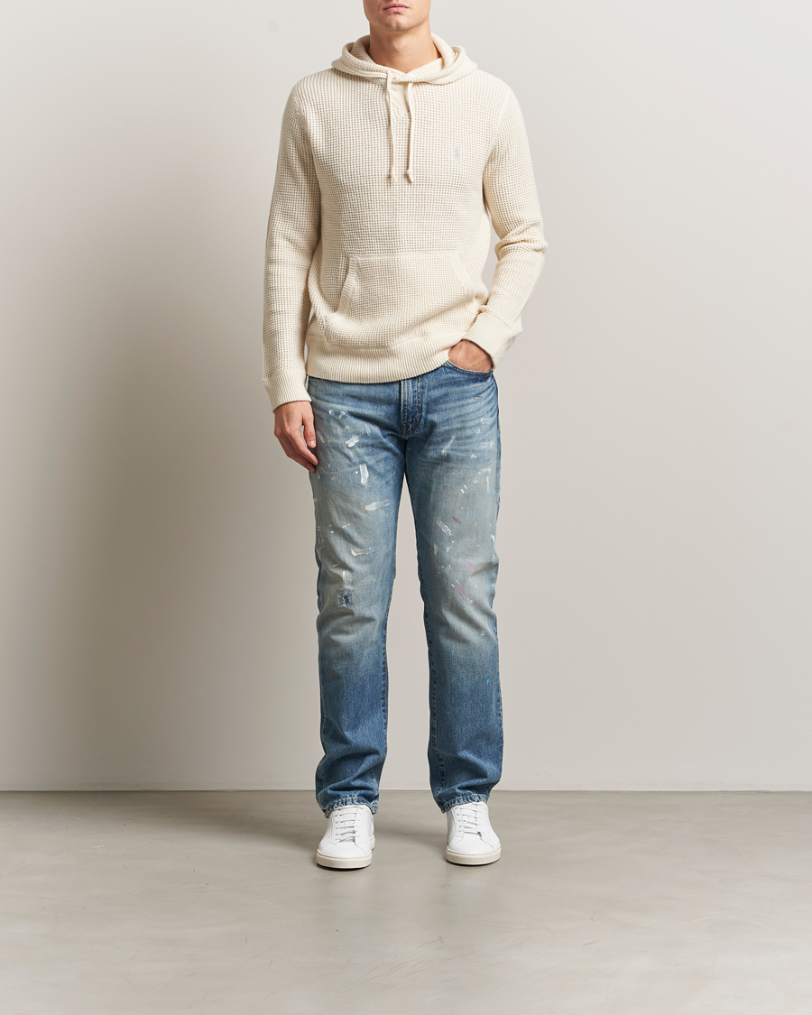 Herr | Tröjor | Polo Ralph Lauren | Cotton/Wool Hoodie Andover Cream