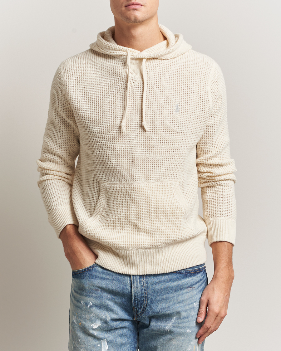 Herr | Tröjor | Polo Ralph Lauren | Cotton/Wool Hoodie Andover Cream