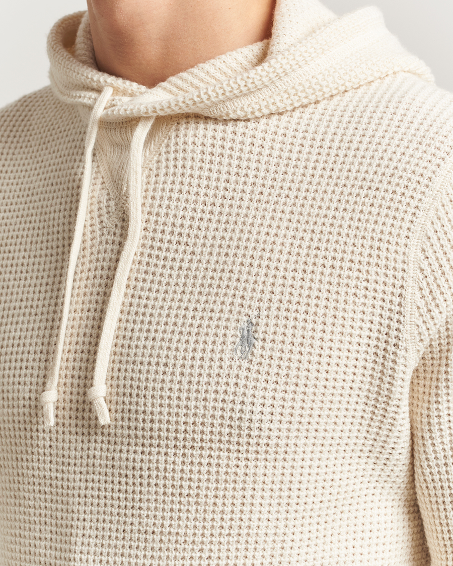 Herr | Tröjor | Polo Ralph Lauren | Cotton/Wool Hoodie Andover Cream