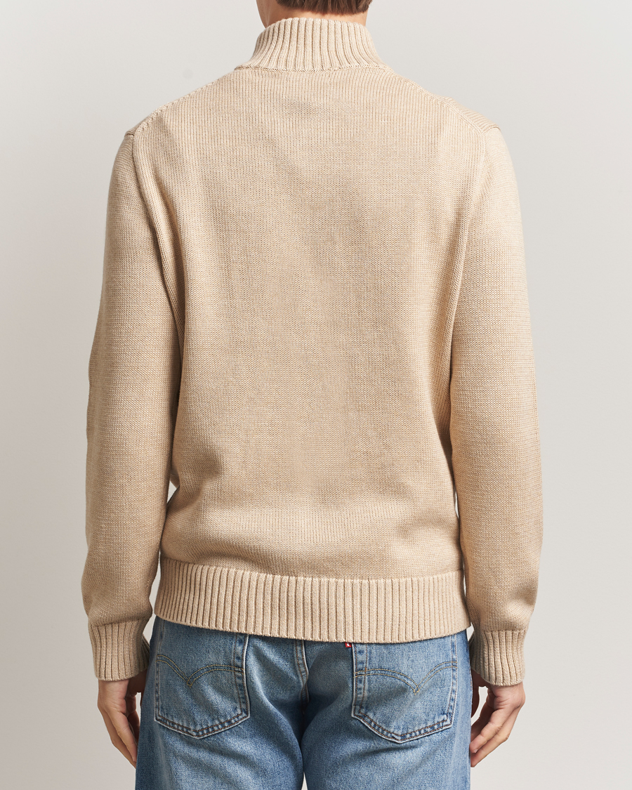 Herr | Tröjor | Polo Ralph Lauren | Cotton Pullover Half Zip Dune Melange