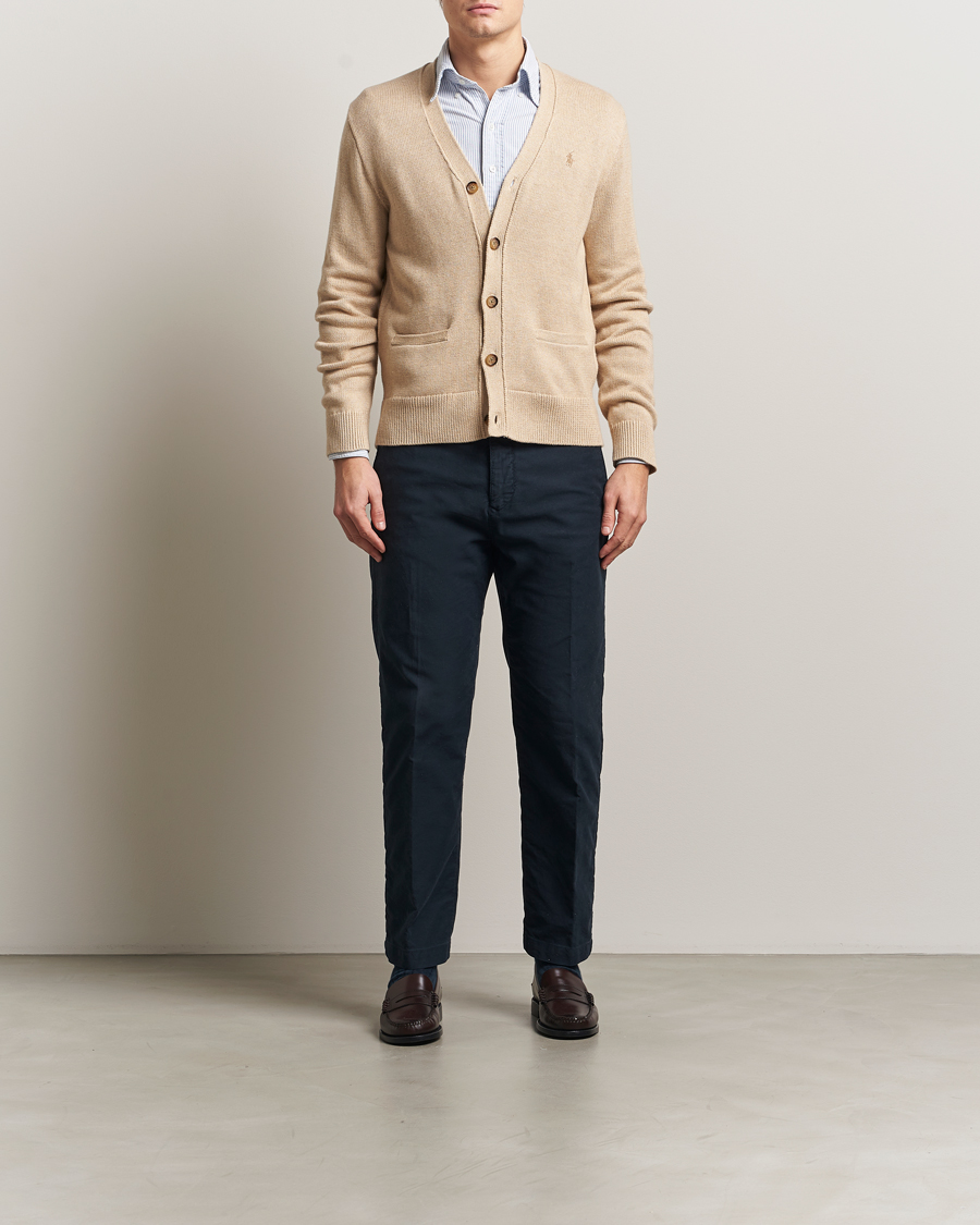 Herr | Tröjor | Polo Ralph Lauren | Cotton Cardigan Dune Melange