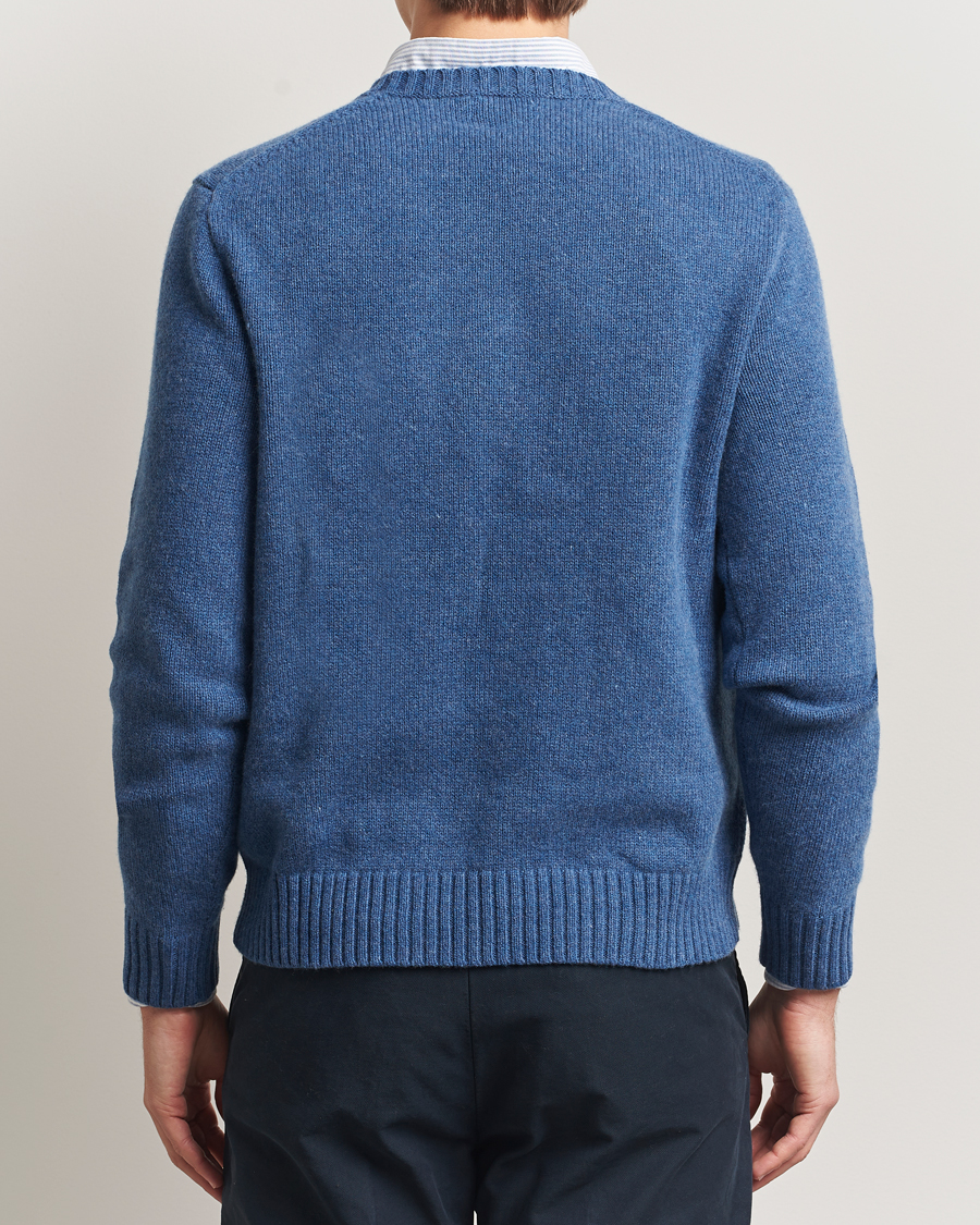 Herr | Tröjor | Polo Ralph Lauren | Cotton/Wool Printed Sweater Blue Multi