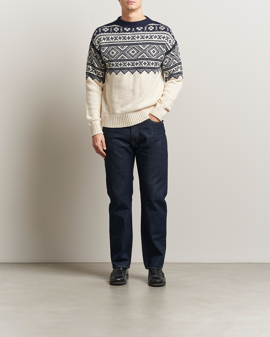 Herr | Tröjor | Polo Ralph Lauren | Cotton/Cashmere Sweater Cream Combo