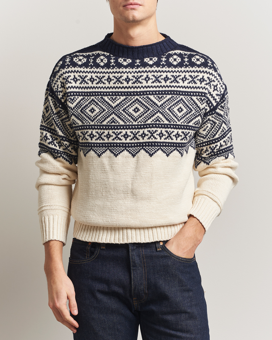 Herr | Tröjor | Polo Ralph Lauren | Cotton/Cashmere Sweater Cream Combo