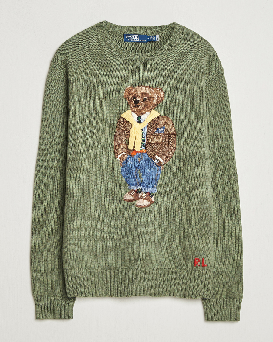 Herr | Tröjor | Polo Ralph Lauren | Cotton/Cashmere Bear Sweater Lovette Heather
