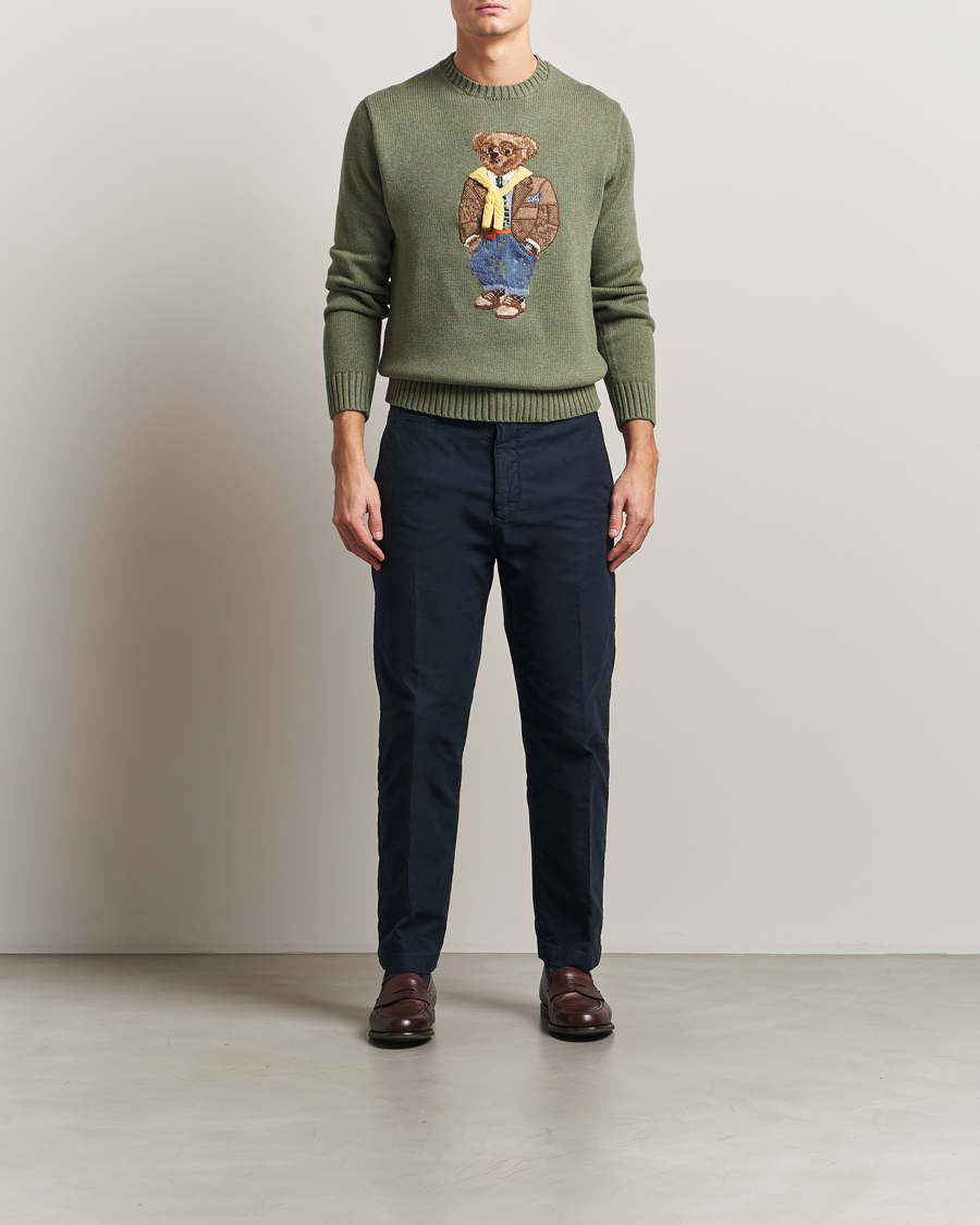 Herr | Tröjor | Polo Ralph Lauren | Cotton/Cashmere Bear Sweater Lovette Heather