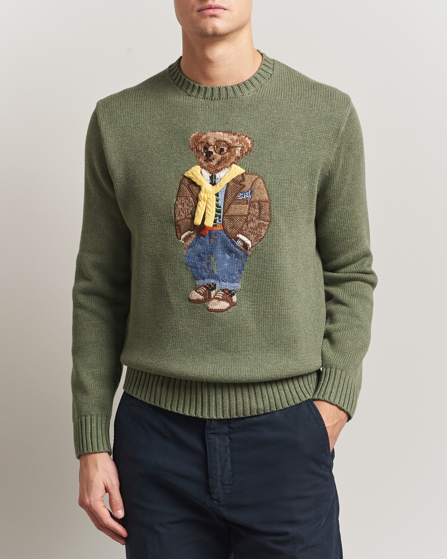 Herr | Tröjor | Polo Ralph Lauren | Cotton/Cashmere Bear Sweater Lovette Heather