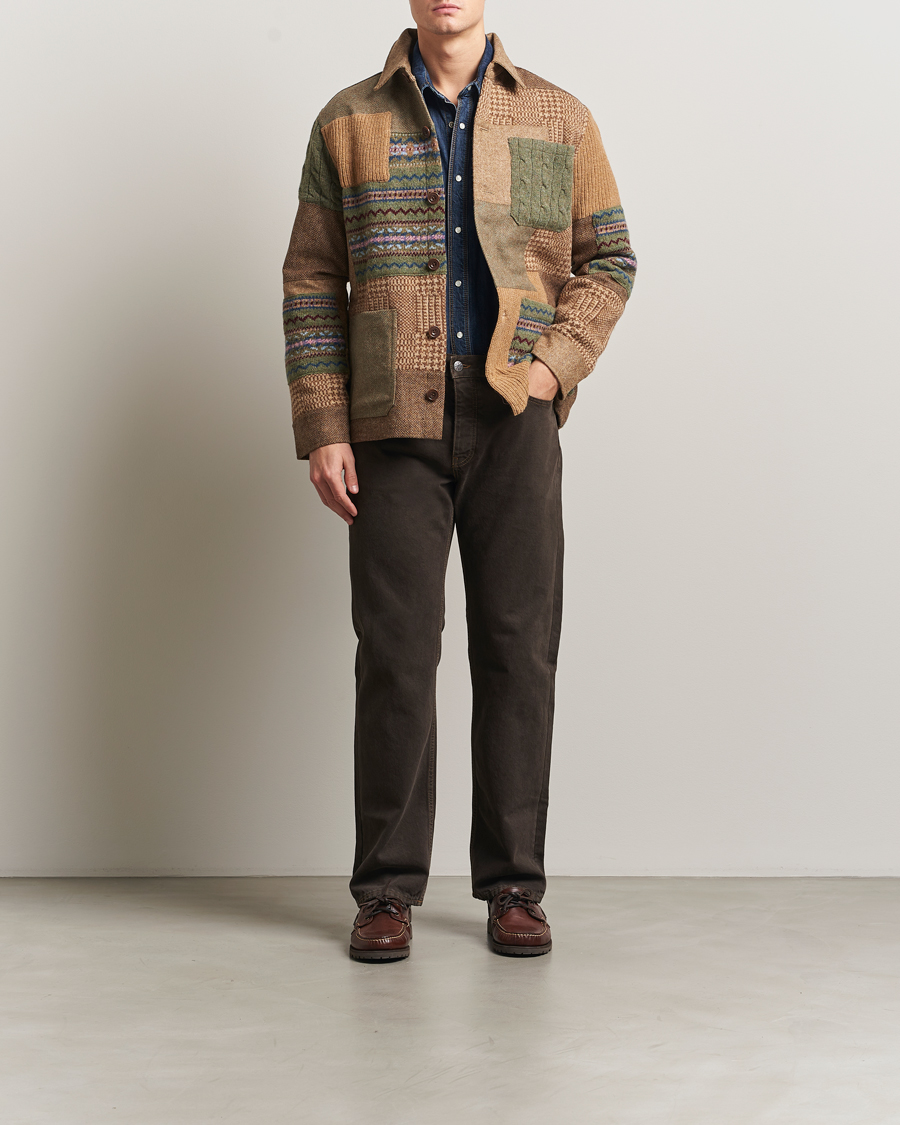 Herr | Tröjor | Polo Ralph Lauren | Wool Blend Cardigan Tan Multi