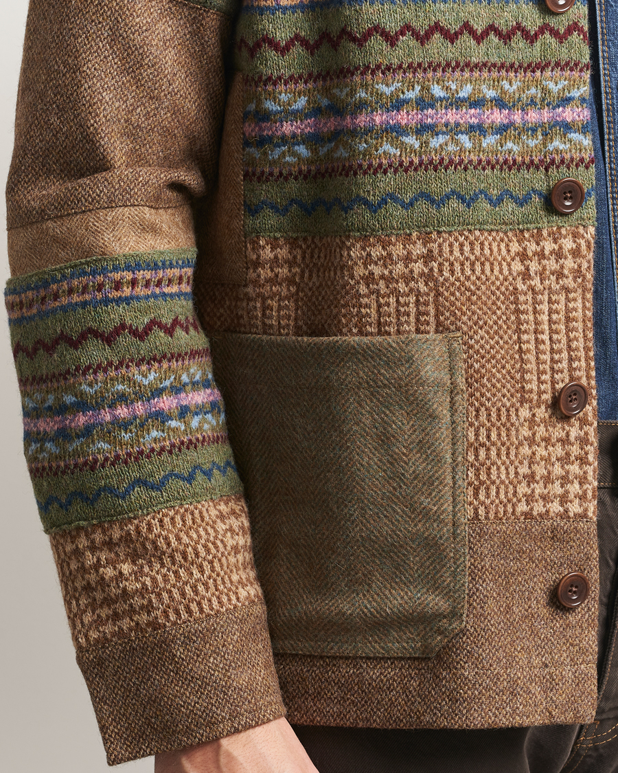 Herr | Tröjor | Polo Ralph Lauren | Wool Blend Cardigan Tan Multi