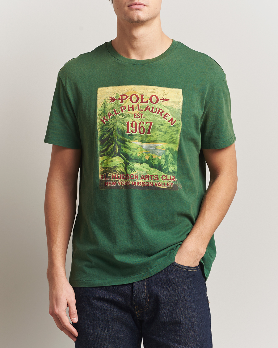 Herr | T-Shirts | Polo Ralph Lauren | Printed T-Shirt Grass Green