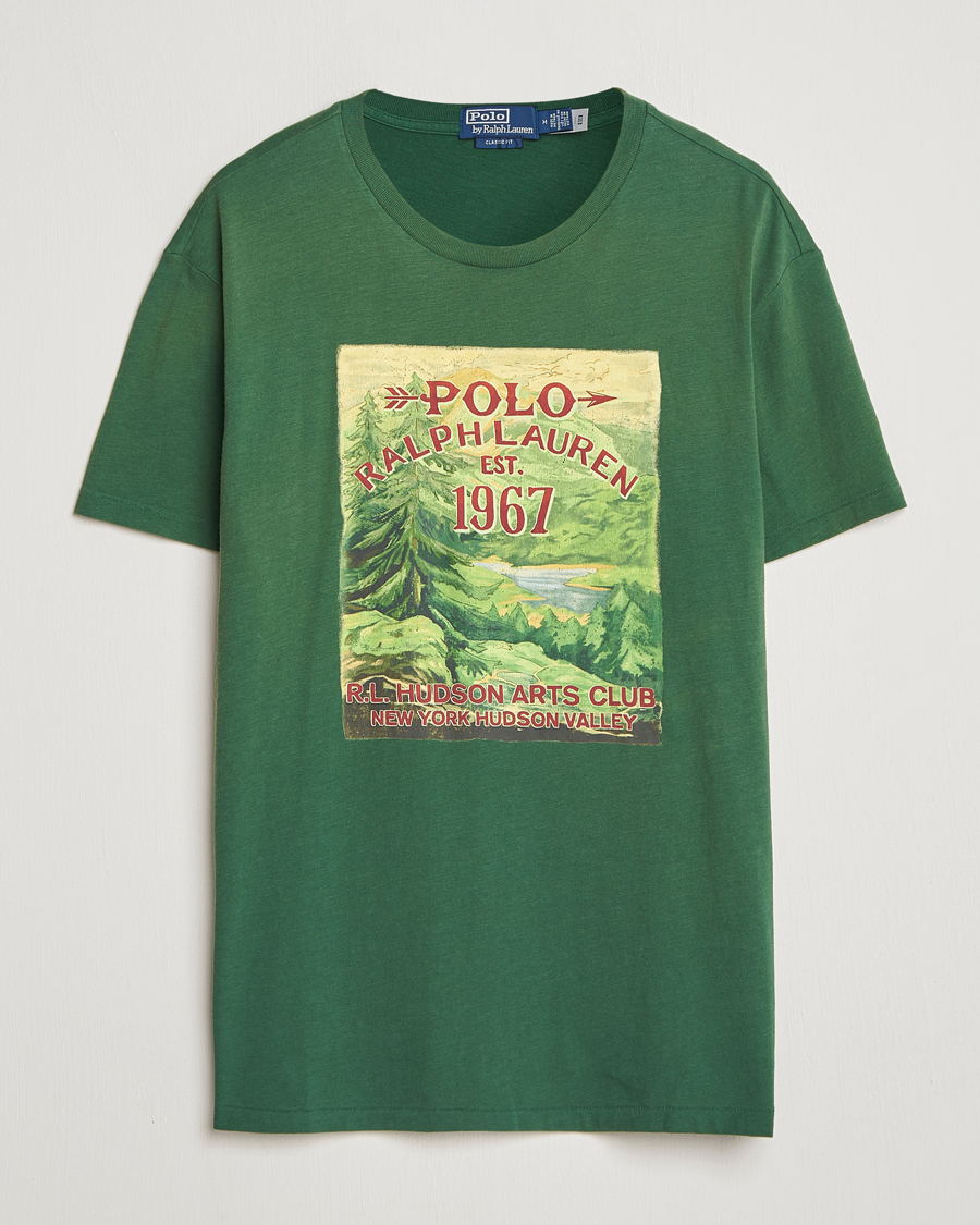 Herr | T-Shirts | Polo Ralph Lauren | Printed T-Shirt Grass Green