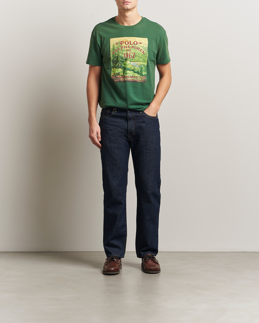 Herr | T-Shirts | Polo Ralph Lauren | Printed T-Shirt Grass Green