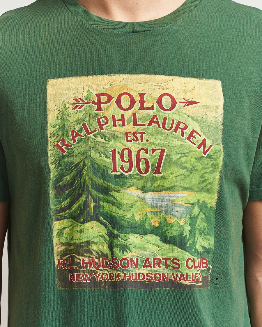 Herr | T-Shirts | Polo Ralph Lauren | Printed T-Shirt Grass Green