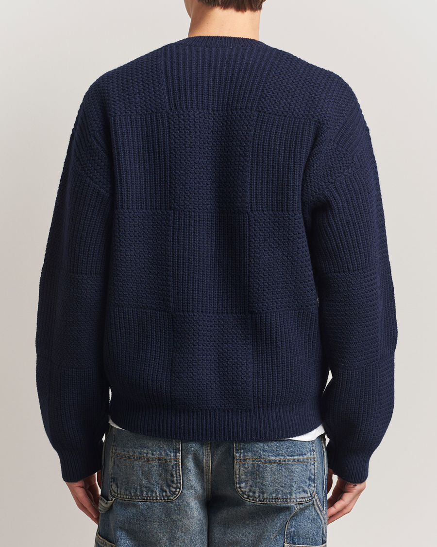 Herr | Tröjor | Carhartt WIP | Bishop Knitted Sweater Dark Navy