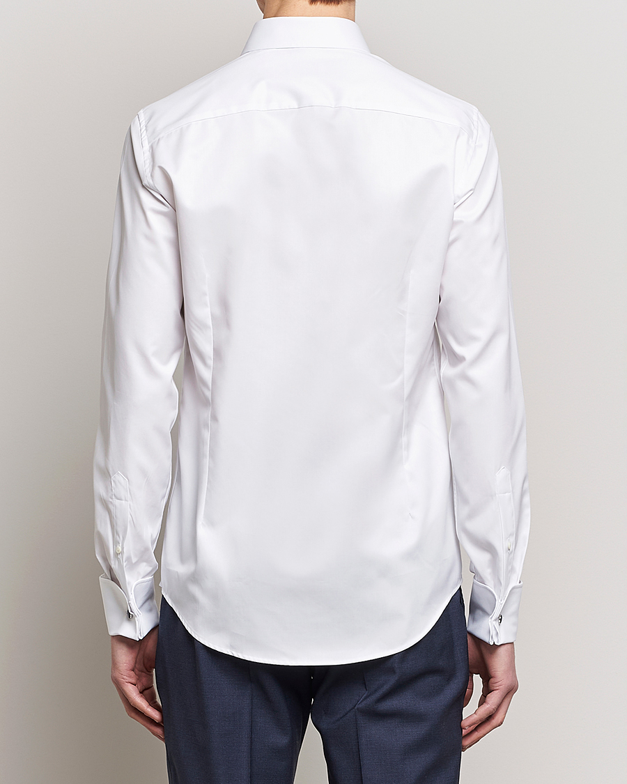 Herr | Skjortor | Stenströms | Superslim Double Cuff Cotton Shirt White