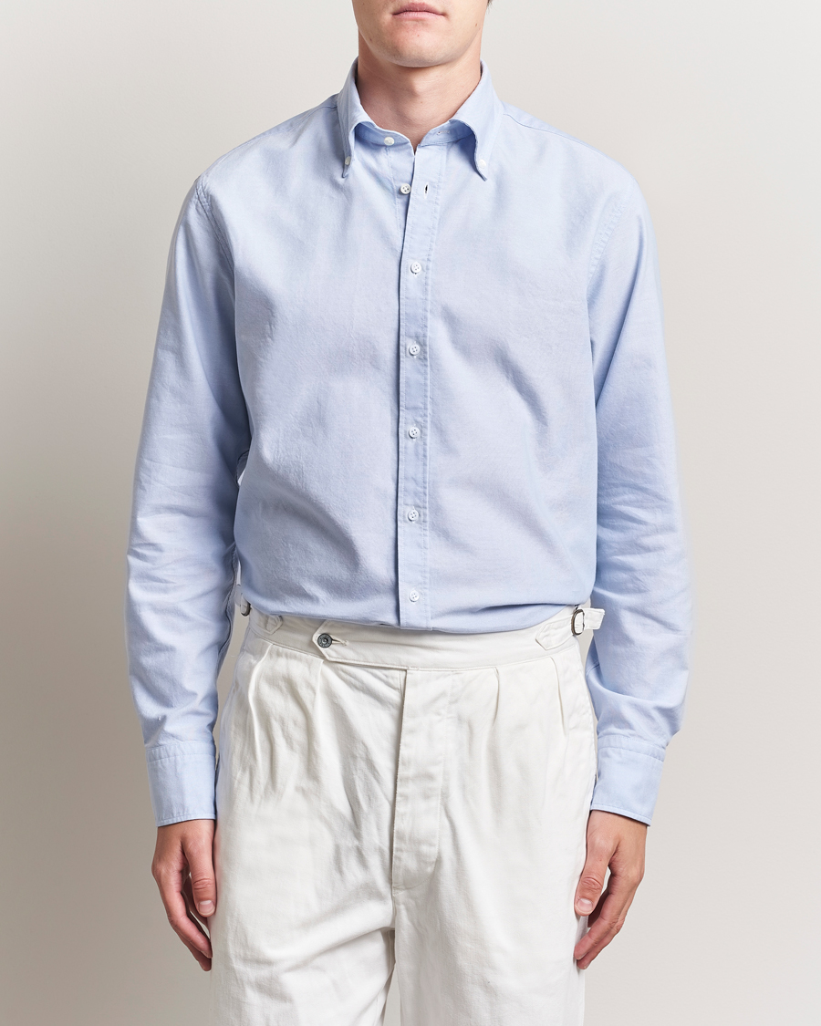 Herr | Skjortor | Stenströms | Regular Fit Oxford Shirt Light Blue